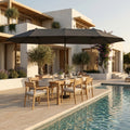 Solarro Double 460 Gris Anthracite · Parasol Double Face Extra-Large