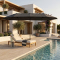 Solarro Double 460 Gris Anthracite · Parasol Double Face Extra-Large