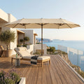 Solarro Double 460 Beige Sable · Parasol Double Face Extra-Large